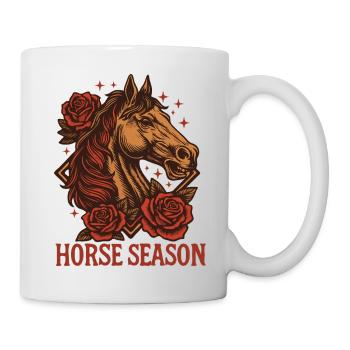 Rosen der Pferdesaison - Tasse - Weiß - Rechts