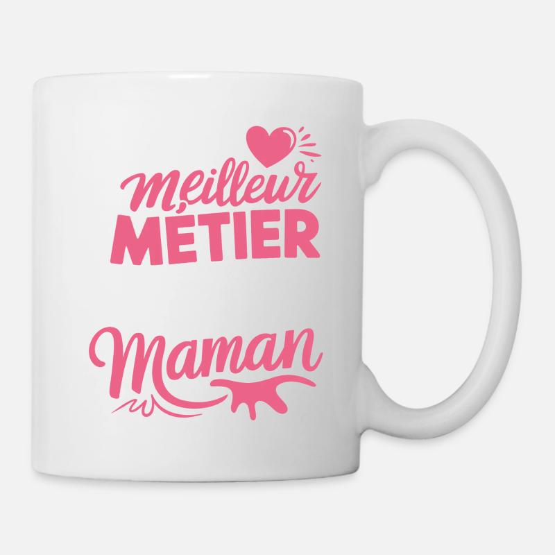 Maman Meilleur Métier du Monde - Mug blanc - blanc