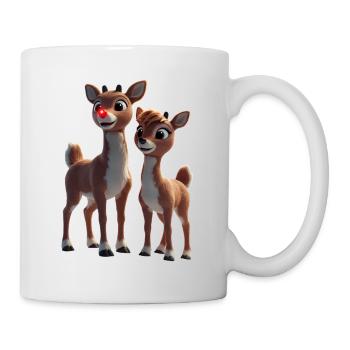 Rudolph and Friend Reindeer Duo - Mug - white - Right