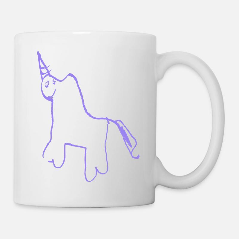 Minimalist Unicorn Lineart - Mug - white
