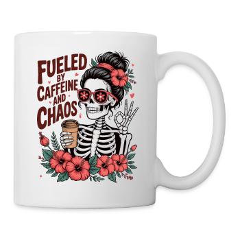 Mother Caffeine Mom Skeleton Coffee - Mug - white - Right