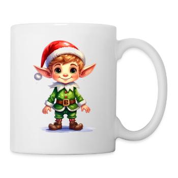 Weihnachtself - Tasse - Weiß - Rechts