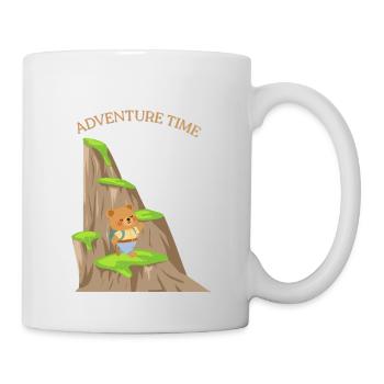 Little bear on a big tour - Mug - white - Right