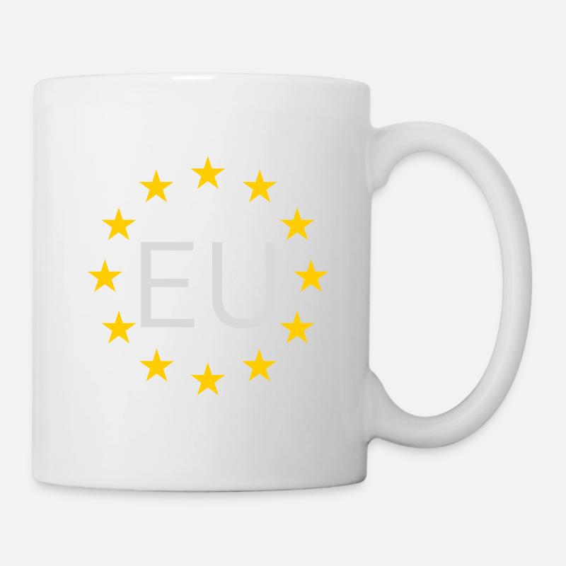EU Sternkreis Grafik - Tasse - Weiß