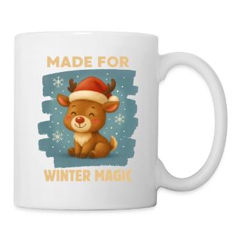Renne de Noël - Mug blanc - blanc - Droite