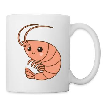 Garnele Shrimp - Tasse - Weiß - Rechts