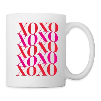 Xoxo. Lots of kisses, big hugs and girl vibes. - Tasse - Weiß - Rechts