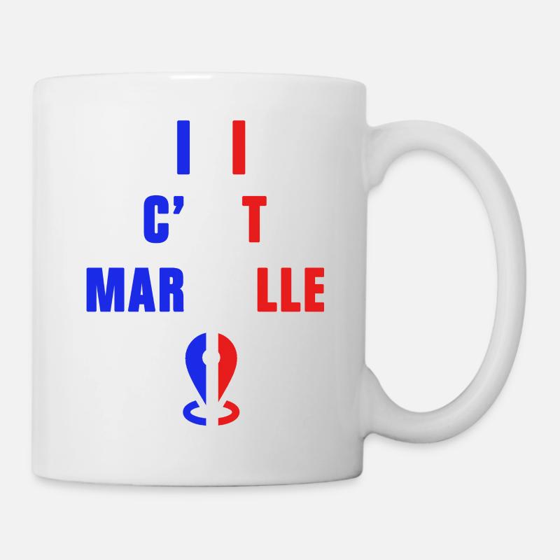 Ici c’est Marseille - Mug blanc - blanc