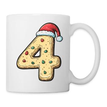 4 Number Cookie Christmas - Mug - white - Right