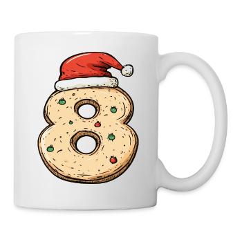 8 Number Cookie Christmas - Mug - white - Right