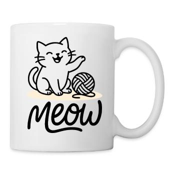 Miaou Chat - Mug blanc - blanc - Droite