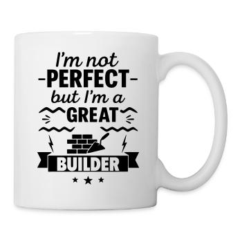Pas parfait mais un grand maçon - Mug blanc - blanc - Droite