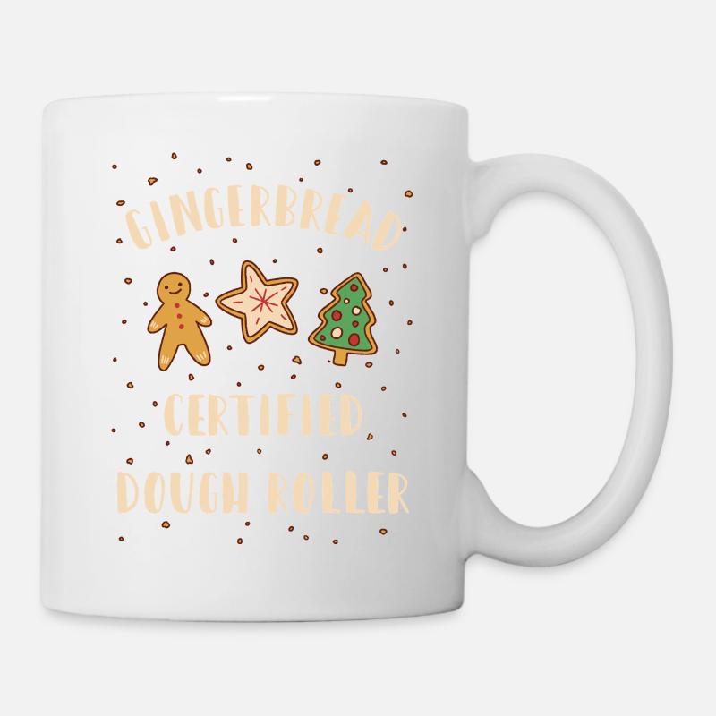 Gingerbread Dough Roller - Weihnachten backen - Tasse - Weiß