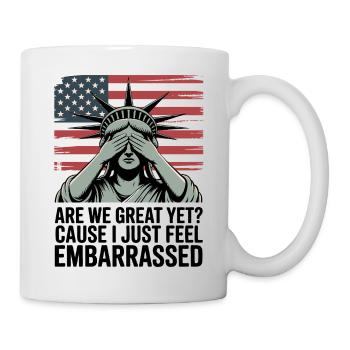 Are We Great Yet? Protest Graphic  - Mug - white - Right