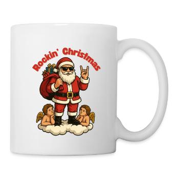 Rockin' Christmas Santa Vibes - Tasse - Weiß - Rechts