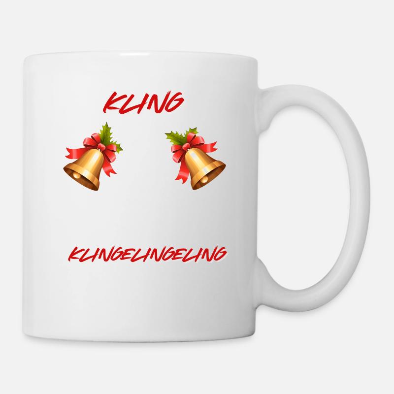 Cloches de Noël - Mug blanc - blanc