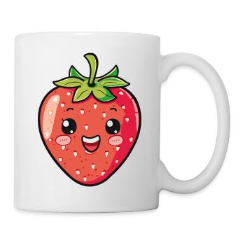 Fraise - Mug blanc - blanc - Droite