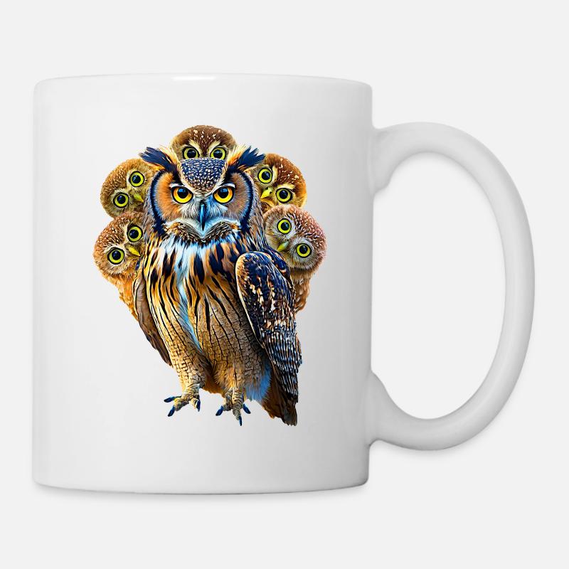 Eule - Tasse - Weiß