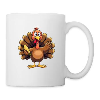 Thanksgiving Lustiger Thanksgiving Truthahn - Tasse - Weiß - Rechts