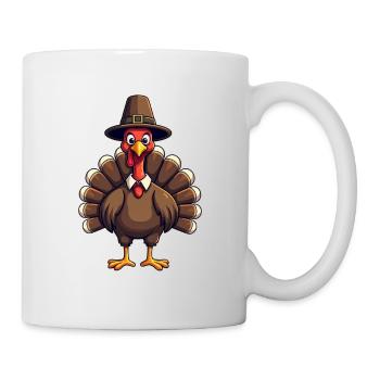 Thanksgiving Lustiger Thanksgiving Truthahn - Tasse - Weiß - Rechts