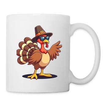 Thanksgiving Lustiger Thanksgiving Truthahn - Tasse - Weiß - Rechts