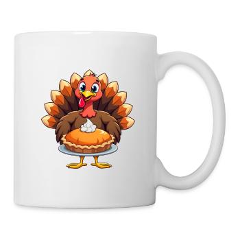 Thanksgiving Lustiger Thanksgiving Truthahn - Tasse - Weiß - Rechts