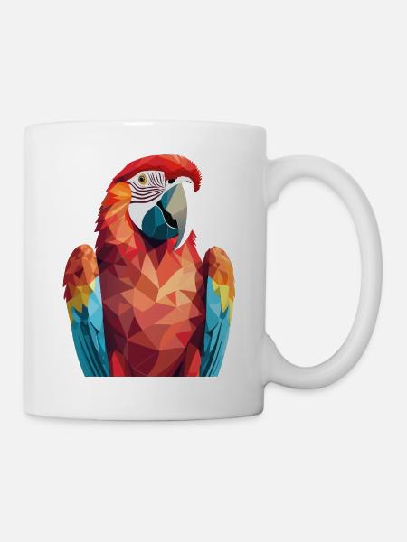 Perroquet - Mug blanc - blanc