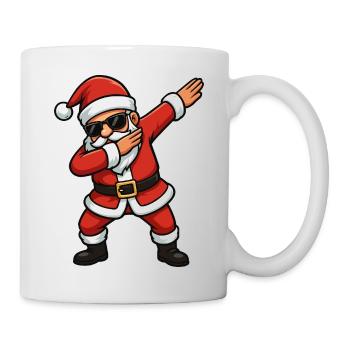 Weihnachtsmann Dab-Style - Tasse - Weiß - Rechts