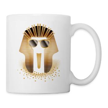 Cool Pharaoh with Sunglasses – Funny Motif - Mug - white - Right