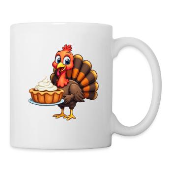 Thanksgiving Lustiger Thanksgiving Truthahn - Tasse - Weiß - Rechts
