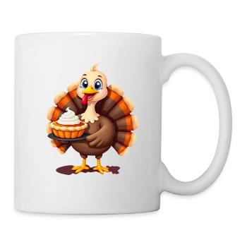 Thanksgiving Lustiger Thanksgiving Truthahn - Tasse - Weiß - Rechts