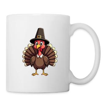 Thanksgiving Drôle Dinde de Thanksgiving - Mug blanc - blanc - Droite