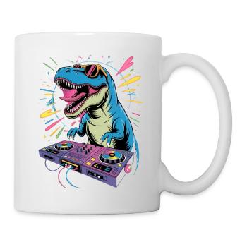 DJ Dinosaur - Mug - white - Right