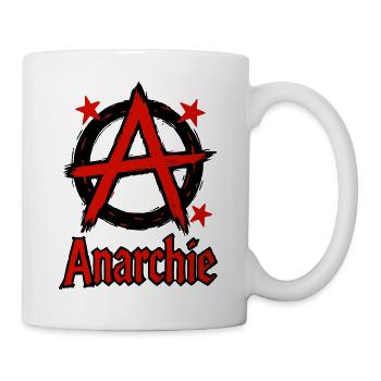 Anarchie – Punk – Revolution - Tasse - Weiß - Rechts