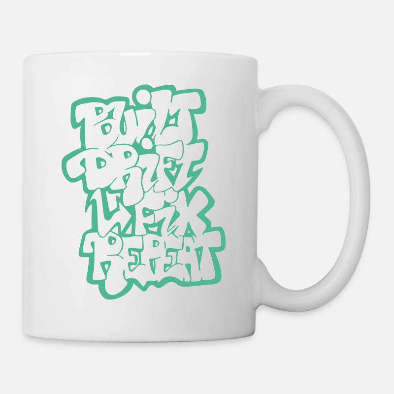Built Drift Fix Repeat 04 - Tasse - Weiß