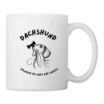 Dachshund - Powered by Naps and Snacks - Mug - white - Right