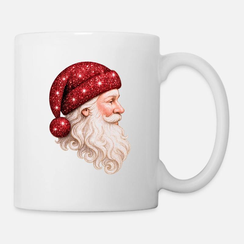 STAR SANTA — Red Glitter MAX - Tasse - Weiß