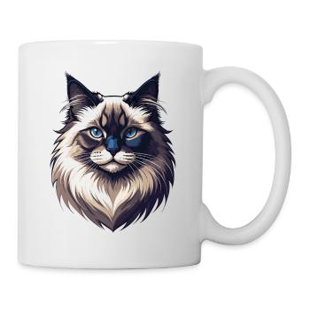Ragdoll Katze – Sanft, stolz und wunderschön - Tasse - Weiß - Rechts