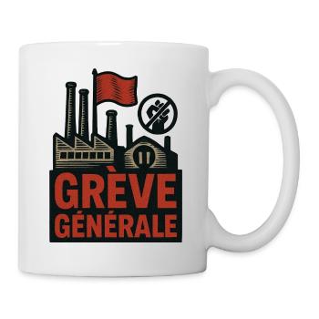 Generalstreik - Tasse - Weiß - Rechts