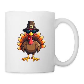 Thanksgiving Lustiger Thanksgiving Truthahn - Tasse - Weiß - Rechts