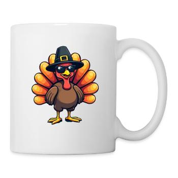 Thanksgiving Drôle Dinde de Thanksgiving - Mug blanc - blanc - Droite
