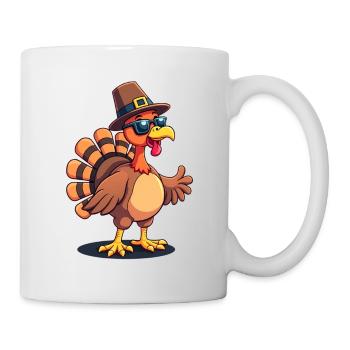 Thanksgiving Drôle Dinde de Thanksgiving - Mug blanc - blanc - Droite