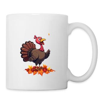 Thanksgiving Lustiger Thanksgiving Truthahn - Tasse - Weiß - Rechts