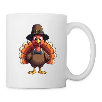Thanksgiving Drôle Dinde de Thanksgiving - Mug blanc - blanc - Droite