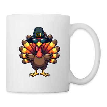 Thanksgiving Drôle Dinde de Thanksgiving - Mug blanc - blanc - Droite