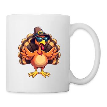 Thanksgiving Lustiger Thanksgiving Truthahn - Tasse - Weiß - Rechts