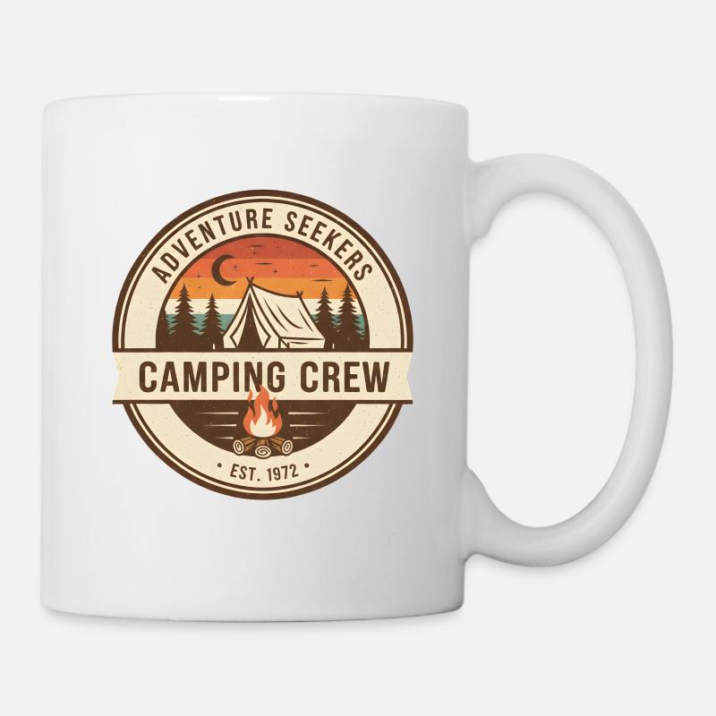 Aventure de l’équipe de camping - Mug blanc - blanc