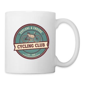 Cycling Club Vintage: Explore & Persevere - Mug - white - Right