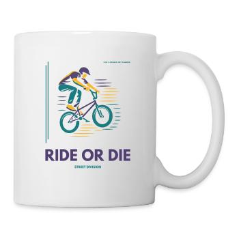 Ride or Die – BMX Street Division Shirt - Mug - white - Right