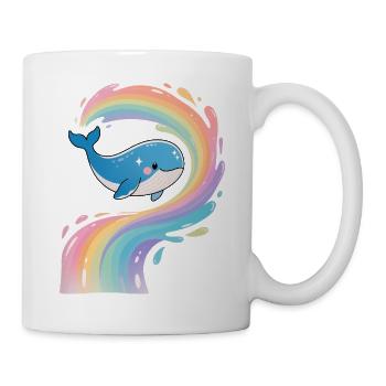 🐳 Rainbow Whale - Magical - Mug - white - Right